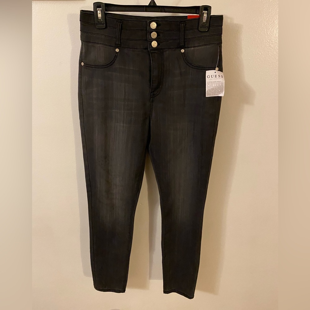 Guess grey jeans high rise size 12